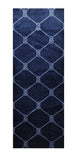 2' X 6' Navy Nautical Knots Washable Runner Rug - Homeroots - Flyclothing LLC
