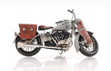 6" Grey Metal Hand Painted Decorative Motorcycle - Homeroots - Flyclothing LLC