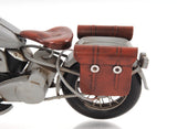 6" Grey Metal Hand Painted Decorative Motorcycle - Homeroots - Flyclothing LLC