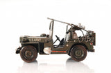 6" Army Green Metal Hand Painted Decorative Truck - Homeroots - Flyclothing LLC