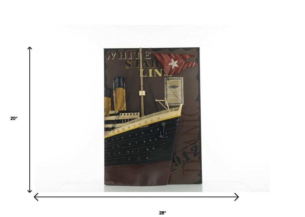 1912 RMS Titanic 3D Front Bow Painting - Homeroots - Flyclothing LLC