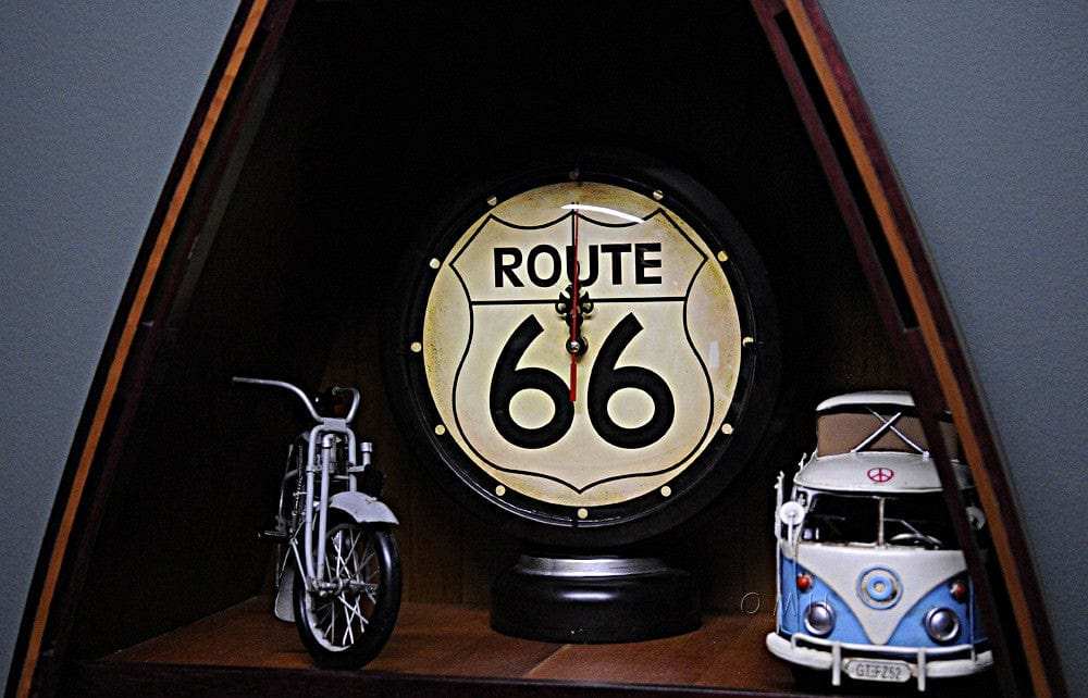 Route 66 Clock - Homeroots - Flyclothing LLC