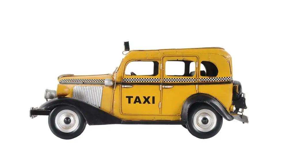 c1933 Vintage Checker Taxi Cab Model Sculpture - Homeroots - Flyclothing LLC