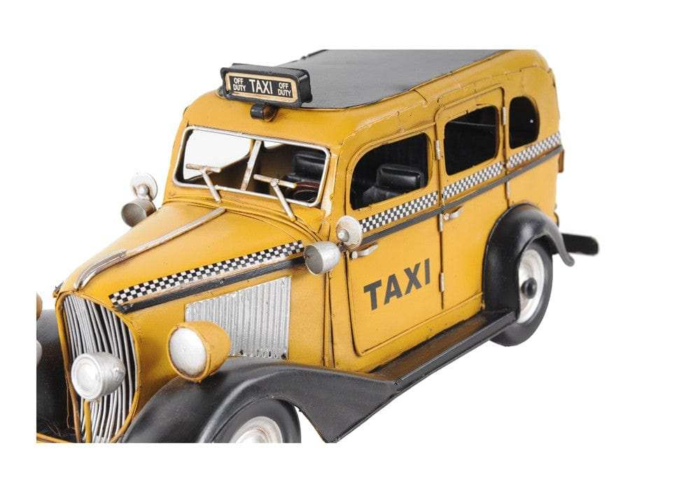 c1933 Vintage Checker Taxi Cab Model Sculpture - Homeroots - Flyclothing LLC