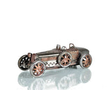c1924 Bugatti Bronze and Silver Racecar Model Sculpture - Homeroots - Flyclothing LLC