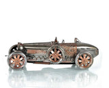c1924 Bugatti Bronze and Silver Racecar Model Sculpture - Homeroots - Flyclothing LLC