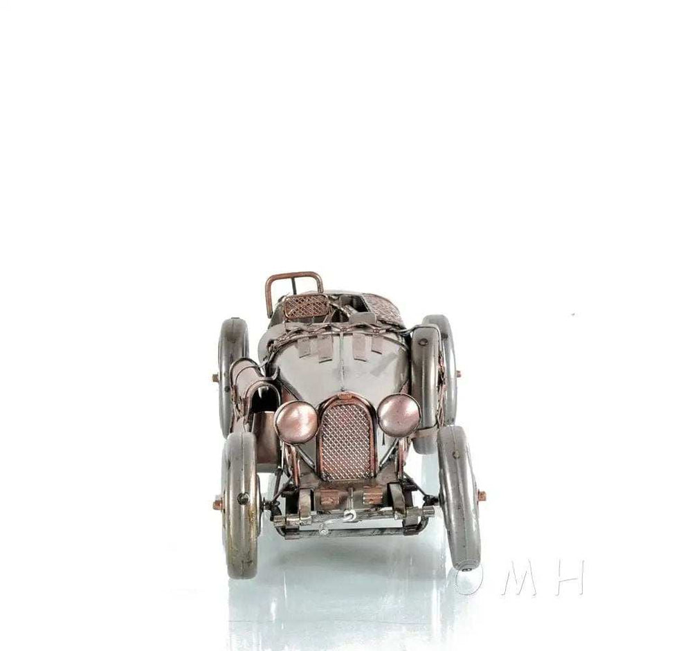 c1924 Bugatti Bronze and Silver Racecar Model Sculpture - Homeroots - Flyclothing LLC