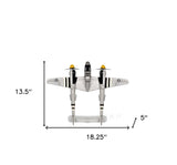 c1941 Lockheed P-38 Lightning Fighter Sculpture - Homeroots - Flyclothing LLC