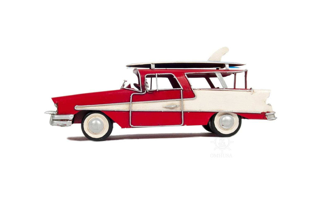 c1957 Red Ford Country Squire Station Wagon Sculpture - Homeroots - Flyclothing LLC