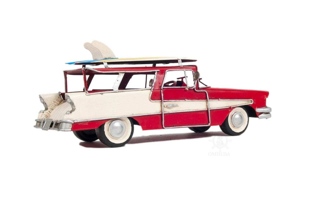 c1957 Red Ford Country Squire Station Wagon Sculpture - Homeroots - Flyclothing LLC
