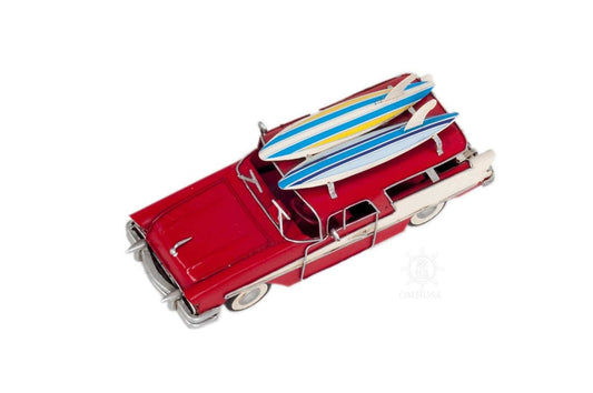 c1957 Red Ford Country Squire Station Wagon Sculpture - Homeroots - Flyclothing LLC