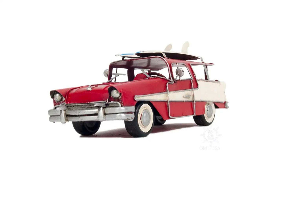 c1957 Red Ford Country Squire Station Wagon Sculpture - Homeroots - Flyclothing LLC