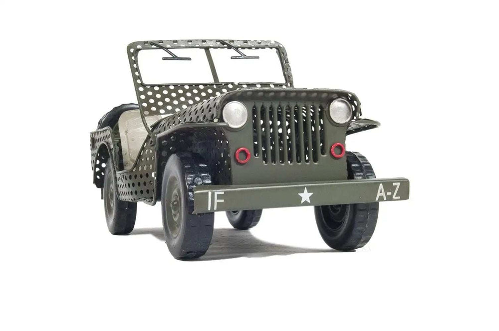 c1945 Willys CJ-2A Overland Jeep Sculpture - Homeroots - Flyclothing LLC