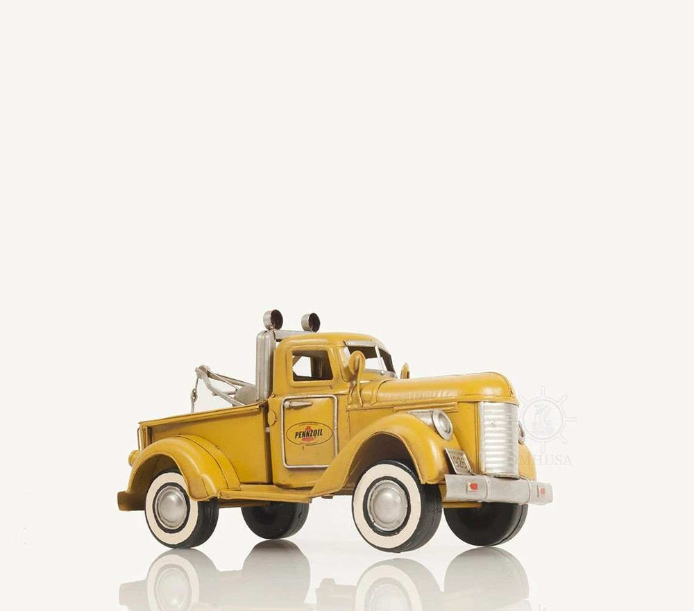 c1926 Pennzoil Tow Truck Yellow Model Sculpture - Homeroots - Flyclothing LLC