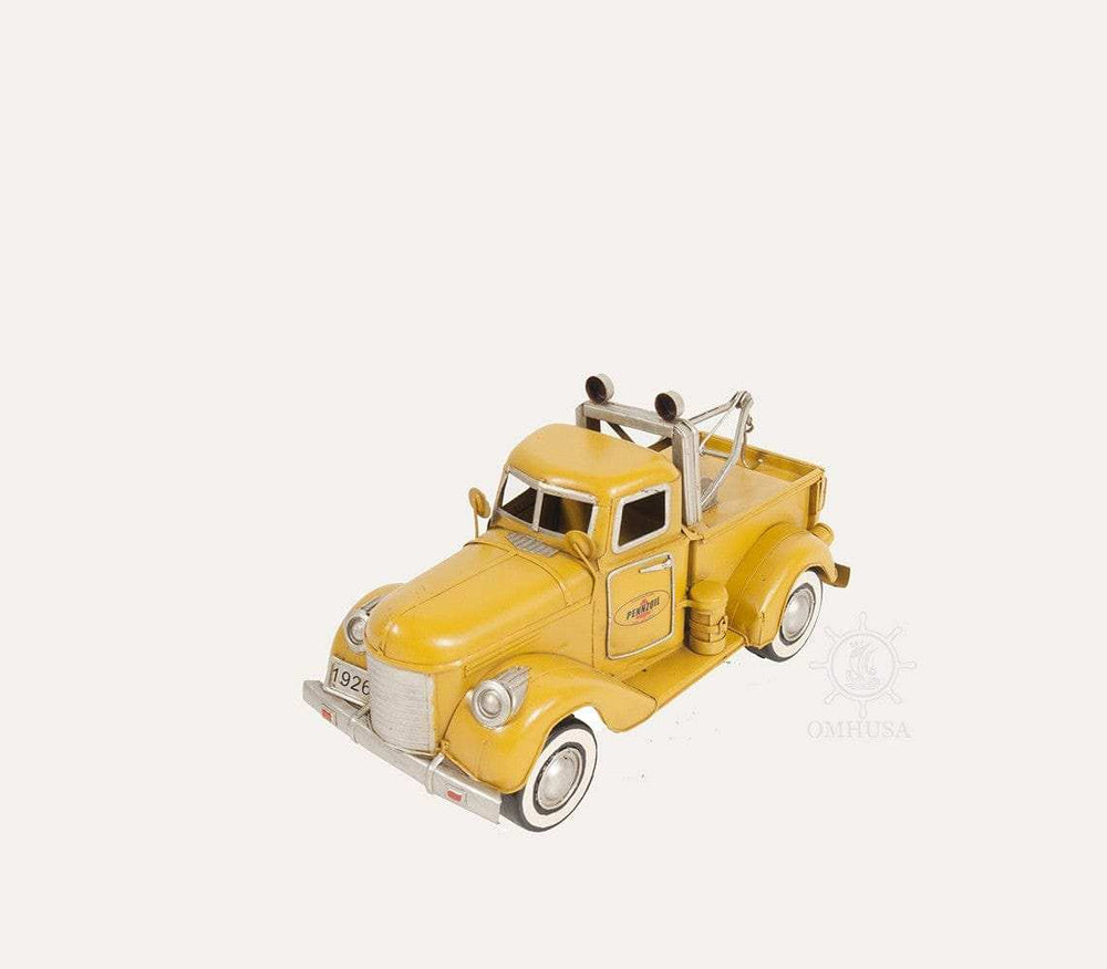c1926 Pennzoil Tow Truck Yellow Model Sculpture - Homeroots - Flyclothing LLC