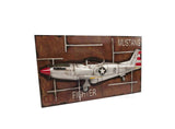c1943 Grey Mustang P51 Frame - Homeroots - Flyclothing LLC