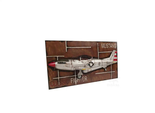 c1943 Grey Mustang P51 Frame - Homeroots - Flyclothing LLC