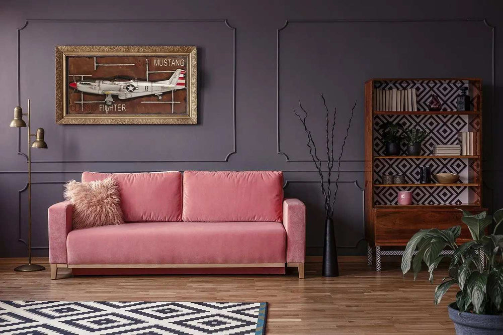 c1943 Grey Mustang P51 Frame - Homeroots - Flyclothing LLC