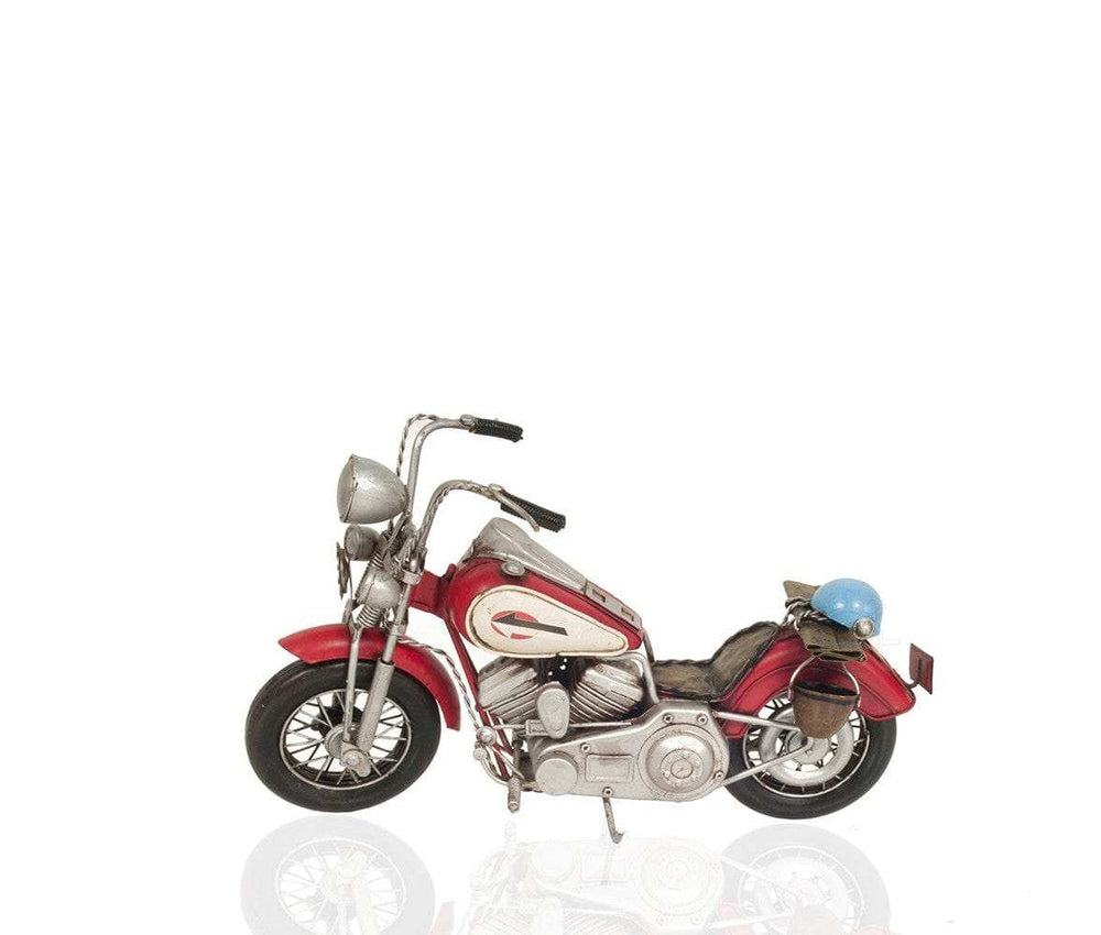 Red Harley Davidson Motorcycle Sculpture - Homeroots - Flyclothing LLC