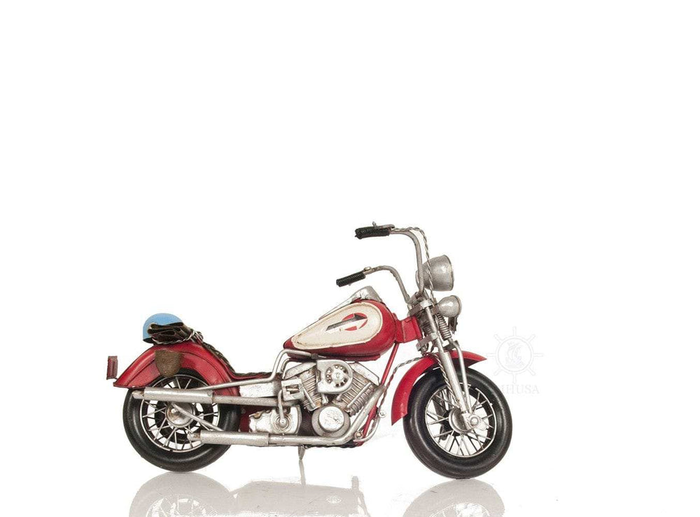 Red Harley Davidson Motorcycle Sculpture - Homeroots - Flyclothing LLC