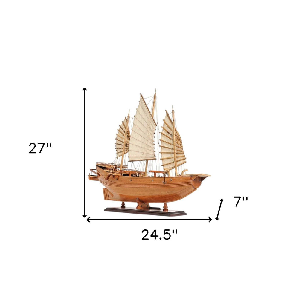 Chinese Junk Ship Model - Homeroots - Flyclothing LLC