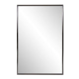 Brushed Titanium Rectangular Wall Mirror - Homeroots - Flyclothing LLC
