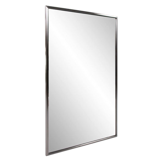 Brushed Titanium Rectangular Wall Mirror - Homeroots - Flyclothing LLC