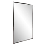 Brushed Titanium Rectangular Wall Mirror - Homeroots - Flyclothing LLC