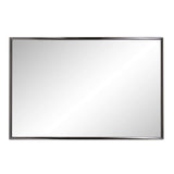 Brushed Titanium Rectangular Wall Mirror - Homeroots - Flyclothing LLC