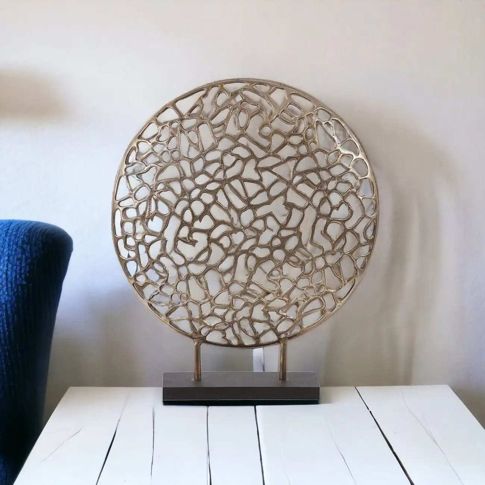 Bronze and Black Abstract Coral Sculpture - Homeroots - Flyclothing LLC