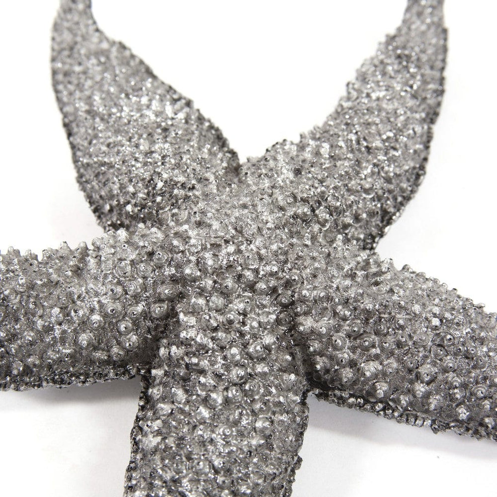 19" Silver Pewter Textured Starfish Wall Art - Homeroots - Flyclothing LLC