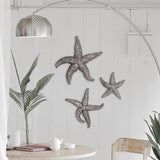 19" Silver Pewter Textured Starfish Wall Art - Homeroots - Flyclothing LLC