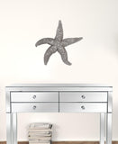 19" Silver Pewter Textured Starfish Wall Art - Homeroots - Flyclothing LLC