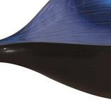 Sleek Blue and Black Lacquer Centerpiece Eye Bowl - Homeroots - Flyclothing LLC