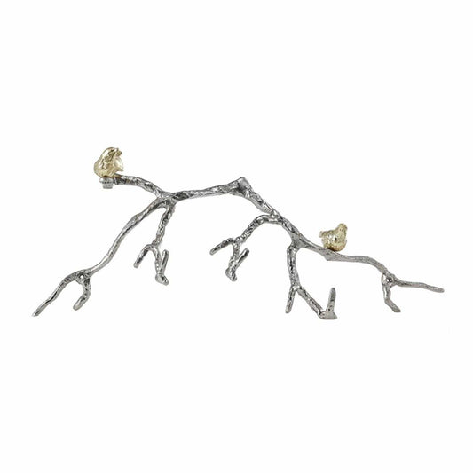 Silver and Gold Bird and Branch Wall Decor - Homeroots - Flyclothing LLC