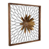 Rustic Black and Bronze 3D Floral Bloom Wall Art - Homeroots - Flyclothing LLC