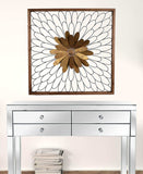 Rustic Black and Bronze 3D Floral Bloom Wall Art - Homeroots - Flyclothing LLC