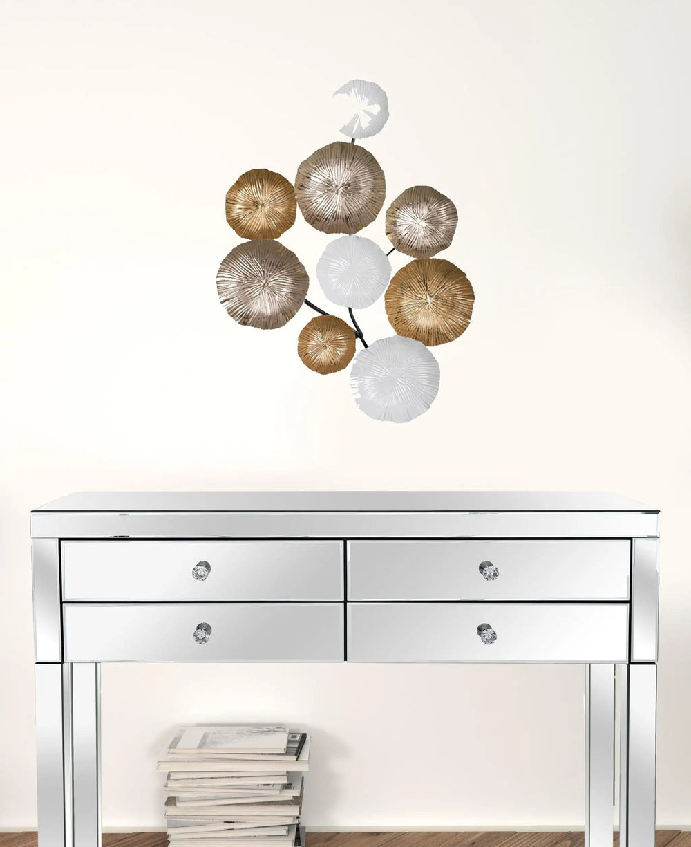 Retro Modern 24" Metallic Metal Wall Art - Homeroots - Flyclothing LLC