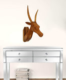 Brown Solid Wood Elk Wall Decor - Homeroots - Flyclothing LLC