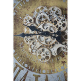 Silver And Gold Antique Style Square Wall Clock - Homeroots - Flyclothing LLC
