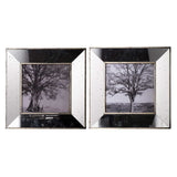 Set of 2 Vintage Style Mirrored Square Picture Frames - Homeroots - Flyclothing LLC
