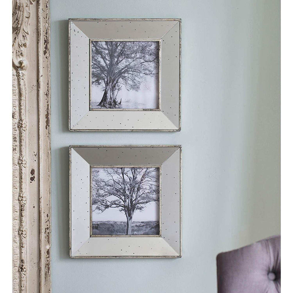 Set of 2 Vintage Style Mirrored Square Picture Frames - Homeroots - Flyclothing LLC