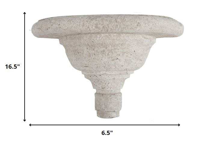 Torch Shaped Cement Wall Shelf - Homeroots - Flyclothing LLC