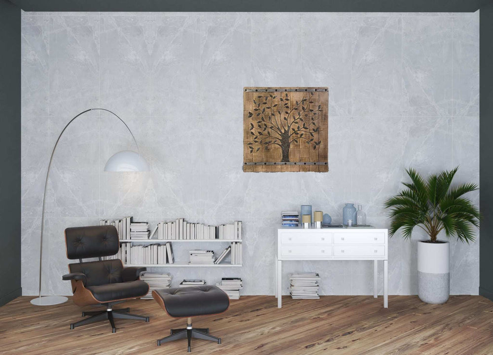 Rustic Brown Barn Door Tree of Life Wall Art - Homeroots - Flyclothing LLC