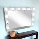 28" White Wood Framed Accent Mirror - Homeroots - Flyclothing LLC