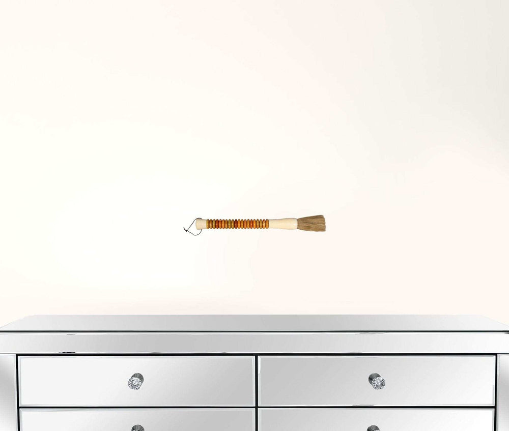 Yellow And Brown Jade Abacus Disc Decorative Calligraphy Brush - Homeroots - Flyclothing LLC