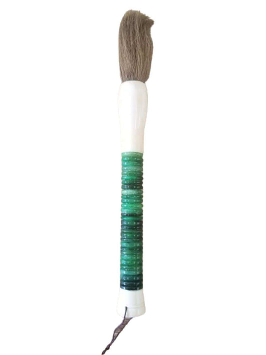 Light Green Jade Abacus Disc Decorative Calligraphy Brush - Homeroots - Flyclothing LLC