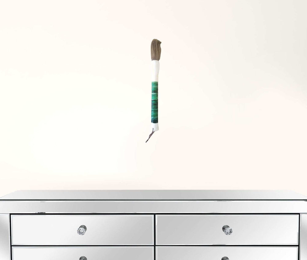 Light Green Jade Abacus Disc Decorative Calligraphy Brush - Homeroots - Flyclothing LLC