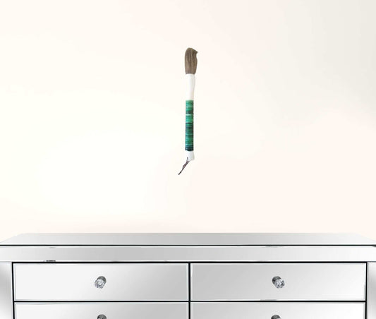 Light Green Jade Abacus Disc Decorative Calligraphy Brush - Homeroots - Flyclothing LLC