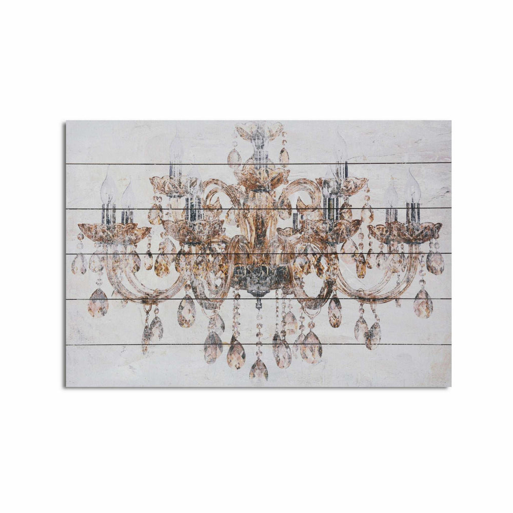 Luxurious Vintage Chandelier Unframed Graphic Wall Art - Homeroots - Flyclothing LLC